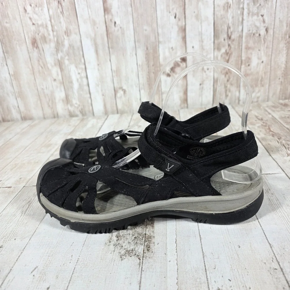 Keen Rose Black Sport Sandals Womens 7.5 Hiking Water Shoes 1008783
